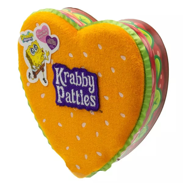 Valentine's Krabby Patties Plush Heart Box - 3.17oz