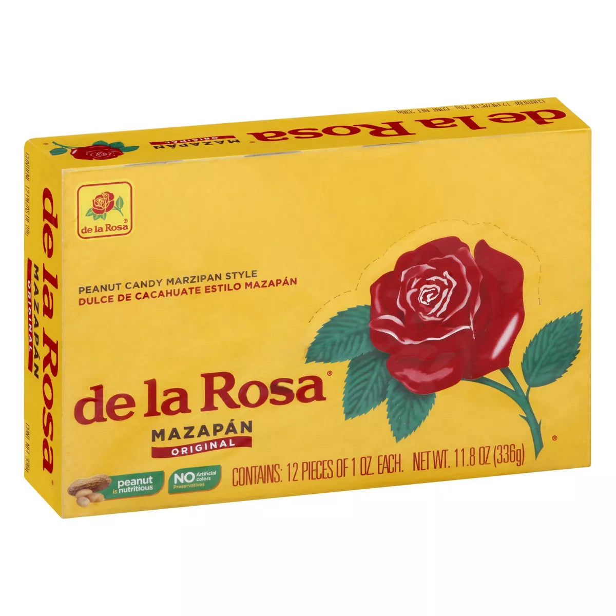 De La Rosa Mazapan Regular Candy - 24oz/12ct - Mexican Christmas Candy