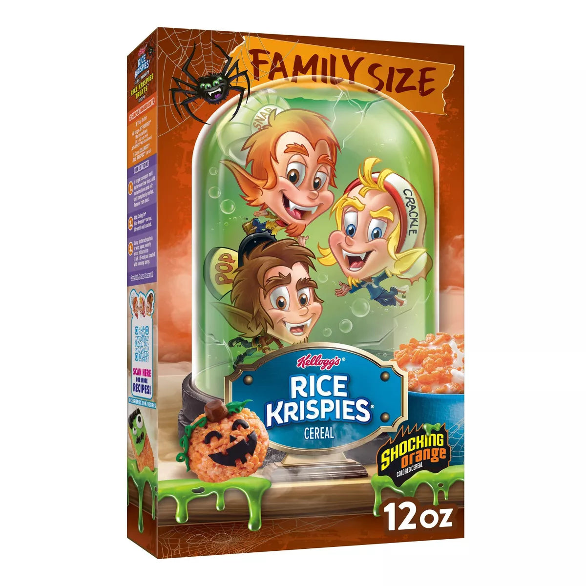 Kellogg's Rice Krispies Shocking Orange Cereal - 12oz