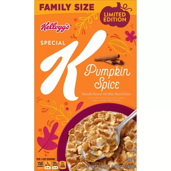 Special K Pumpkin Spice Cereal - 16.7oz - Limited Edition