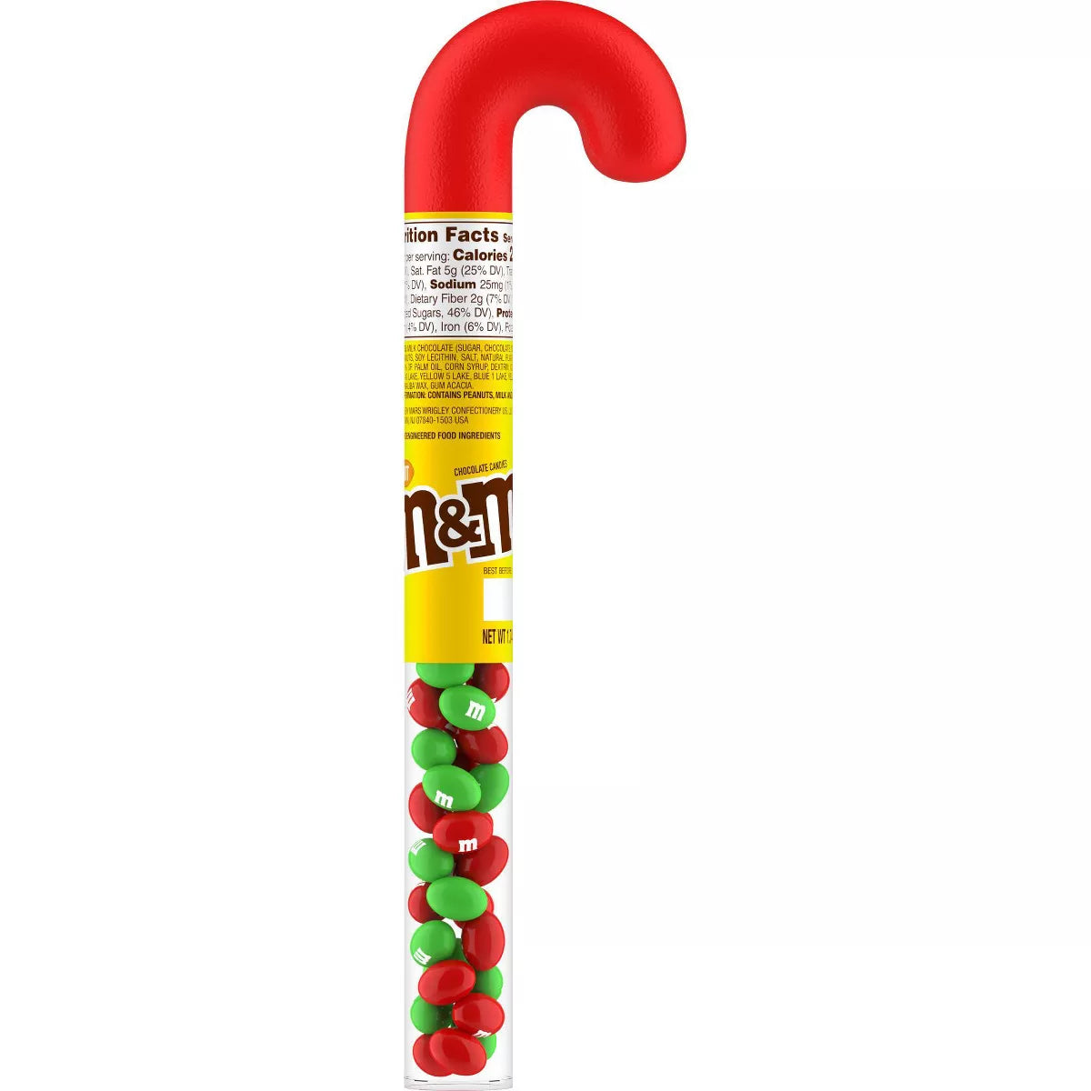 M&M's Peanut Christmas Cane - 1.74oz