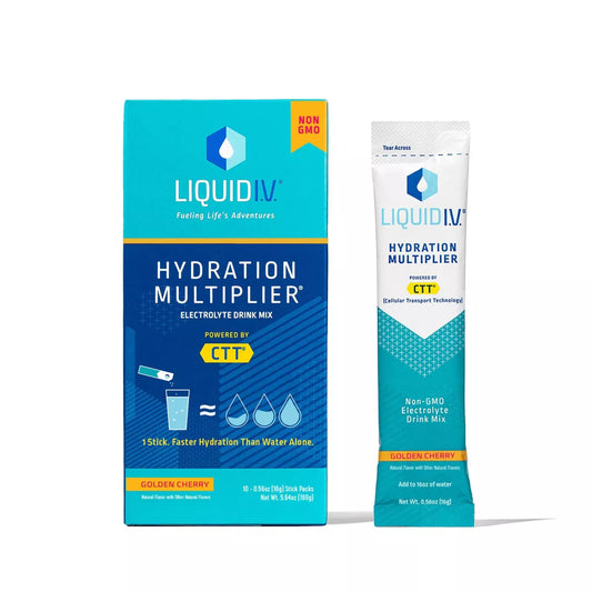 Liquid I.V. Hydration Vegan Multiplier Dietary Supplement - Golden Cherry - 0.56oz/10ct