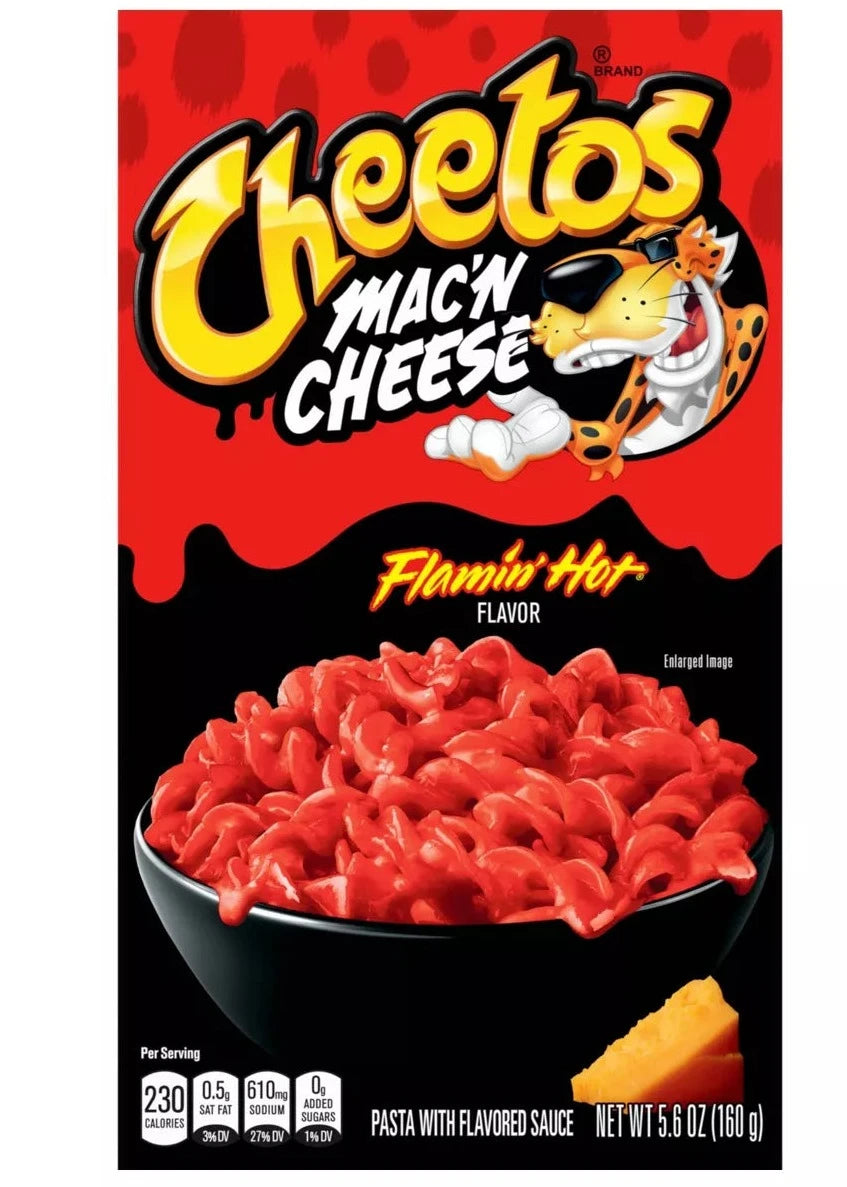 Cheetos Mac 'n Cheese Flaming Hot Flavor canada cheetos mac n cheese flamin hot