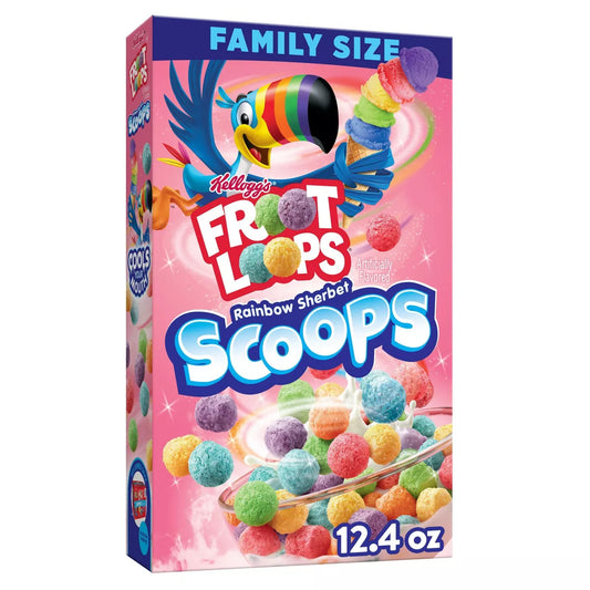 Kellogg's Froot Loops Scoops Cereal - Family Size