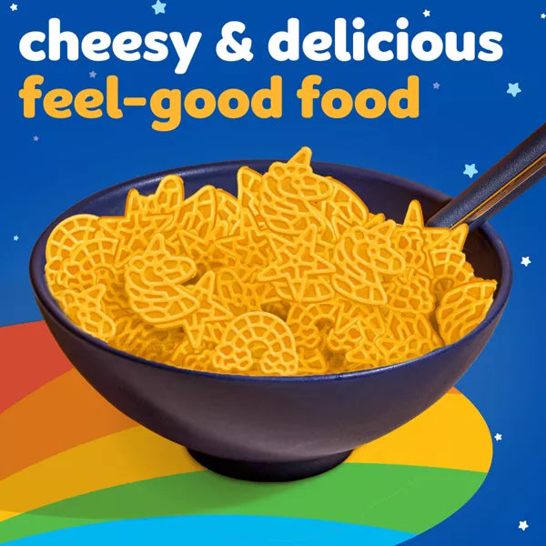 Kraft Mac and Cheese Dinner with Unicorn Pasta Shapes