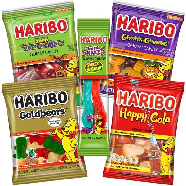 Haribo Halloween Trick or Treat Mix Mini Bags - 36.1oz/80ct