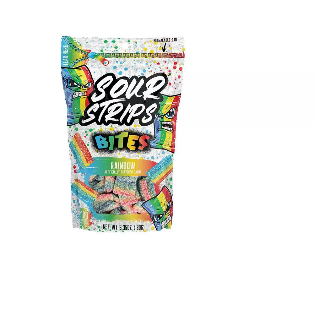 Sour Strips Rainbow Candy Bites - 6.35oz