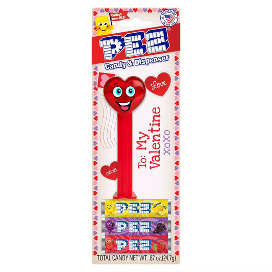Pez Valentine's Dispenser - 0.87oz (Packaging May Vary)