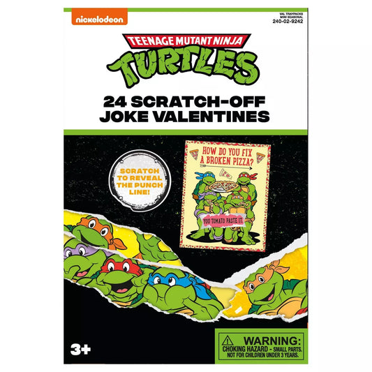 24ct Valentine's Scratch Off Exchange Cards Teenage Mutant Ninja Turtles