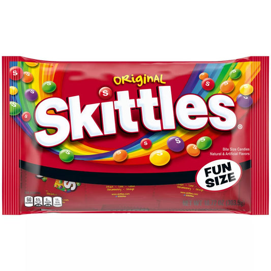 SKITTLES Original Chewy Candy Fun Size Halloween Candy - 10.72oz