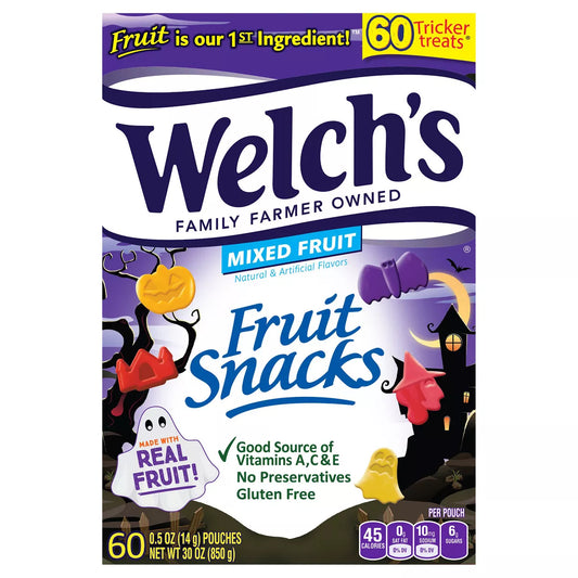 Welch's Halloween Mixed Fruit Fruit Snacks - 30oz/60ct