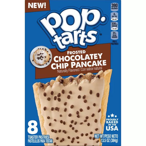 Pop-Tarts Frosted Chocolatey Chip Pancake Pastries - 8ct / 13.5oz - Limited Edition