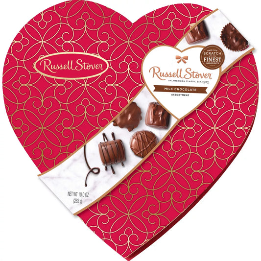 Russell Stover Valentine's Milk Chocolate Decorative Heart - 10oz