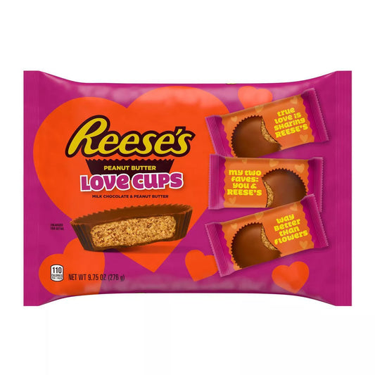 Reese's Valentine's Day Peanut Butter Cups Love Cups Snack Size - 9.75oz