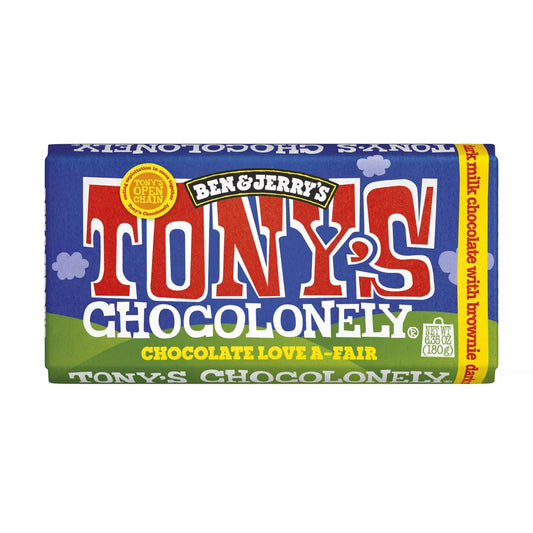 Ben & Jerry's - Tony's Chocolonely Dark Milk Chocolate with Brownie Bar - 6.35oz- Limited Edition