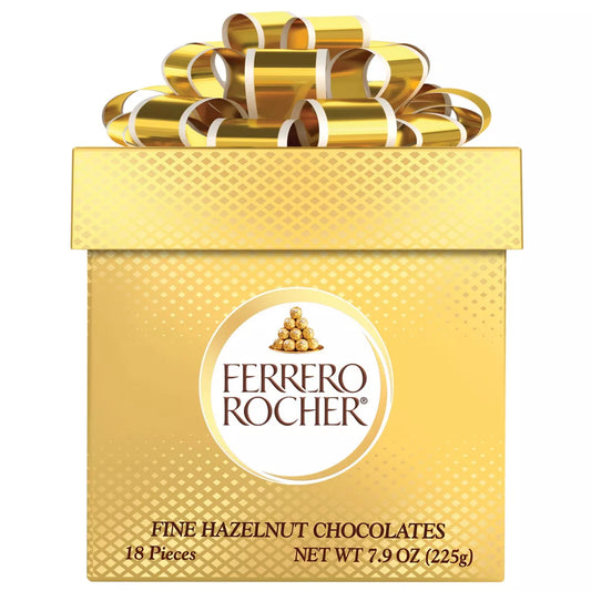 Ferrero Rocher Christmas Chocolate Gift Cube - 7.9oz