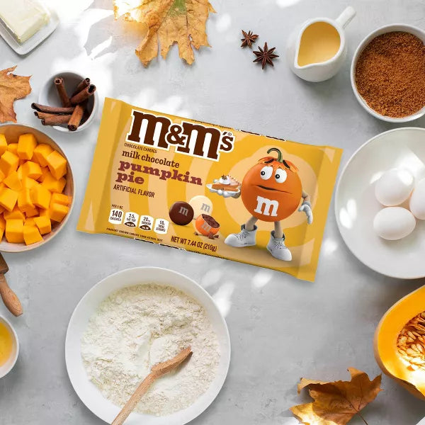 M&M's Halloween Milk Chocolate Pumpkin Pie Candy - 7.44oz