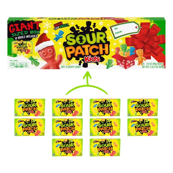 Sour Patch Kids Christmas Giant Theater Box - 35oz -