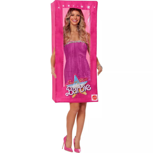 Barbie The Movie: Adult Doll Box Halloween Costume One Size Fits Most