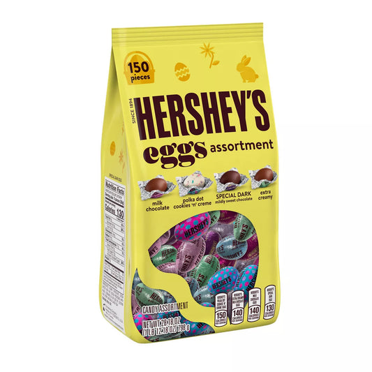 Hershey's Assorted Chocolate Flavored Eggs Easter Candy - 150ct/28.18oz