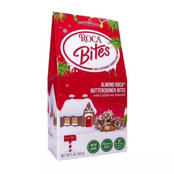 Roca Almond Bites Christmas Stand Up Box - 5oz