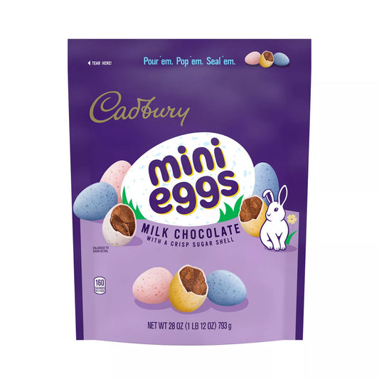 Cadbury Milk Chocolate Mini Eggs Easter Candy - 28oz