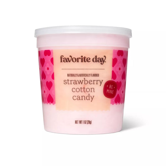 Valentine's Strawberry Cotton Candy Tub - 1oz - Favorite Day™