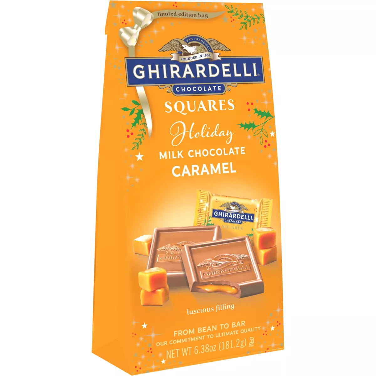 Ghirardelli Christmas Milk Chocolate Caramel Squares - 6.38oz