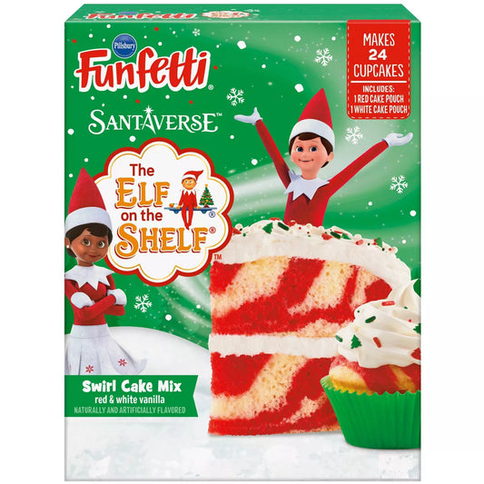 Pillsbury Elf On The Shelf Vanilla Swirl Cake Mix - 15.25oz