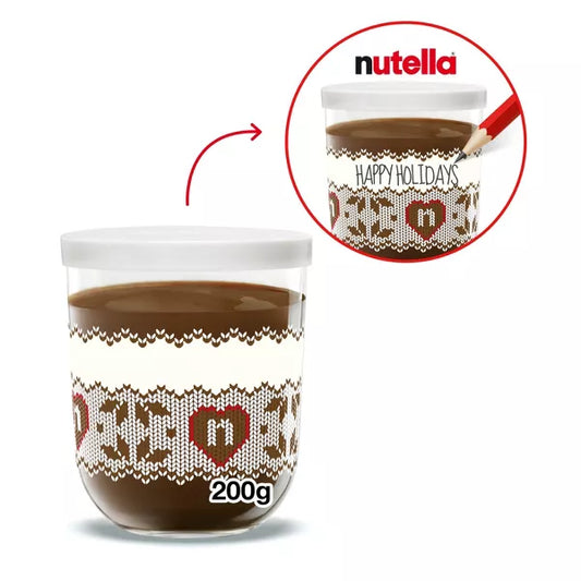 Nutella Christmas Glass Jar (package may vary) - 7.09oz