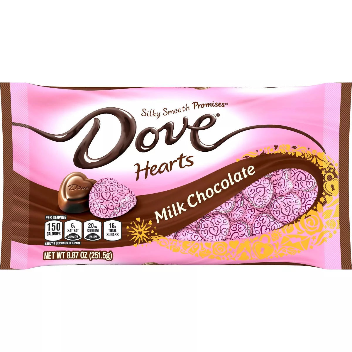 Dove Valentine's Milk Chocolate Hearts - 8.87oz