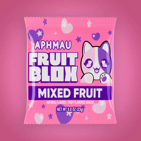 FruitBlox Aphmau Mixed Fruit Fruit Snacks - 22 Pouches