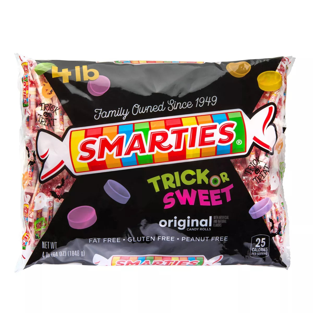 Smarties Halloween Trick or Sweet Candy Bag - 64oz