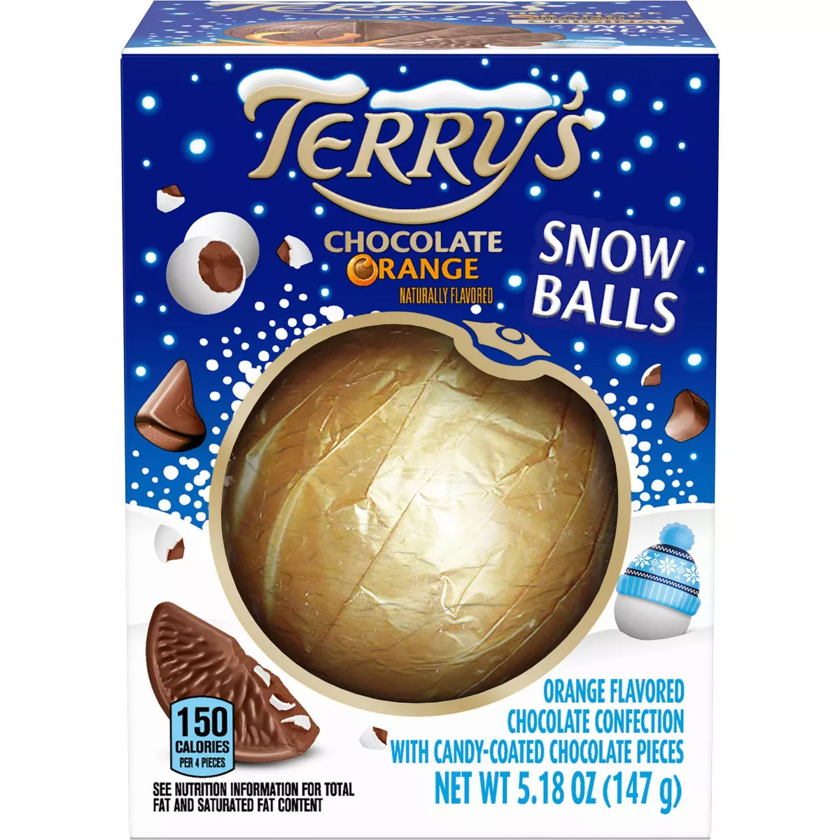 Terry's Christmas Milk Chocolate Orange Snowballs - 5.18oz - Limited Edition