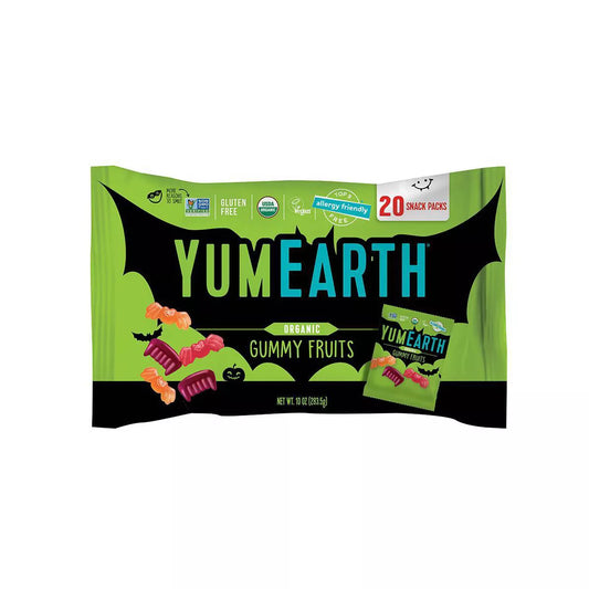 Yum Earth Halloween Organic Gummy Fruits - 10oz/20ct