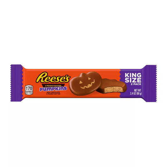 Reese's Peanut Butter Milk Chocolate Pumpkin Halloween Candy King Size - 2.4oz