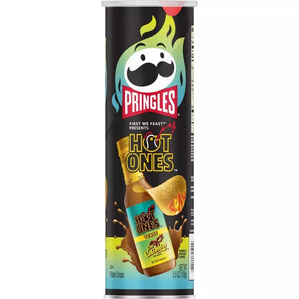 Pringles Hot Ones Verde - 5.5oz