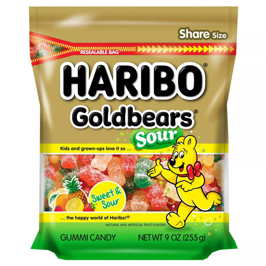 Haribo Candy Sour Gold Bears - 9oz