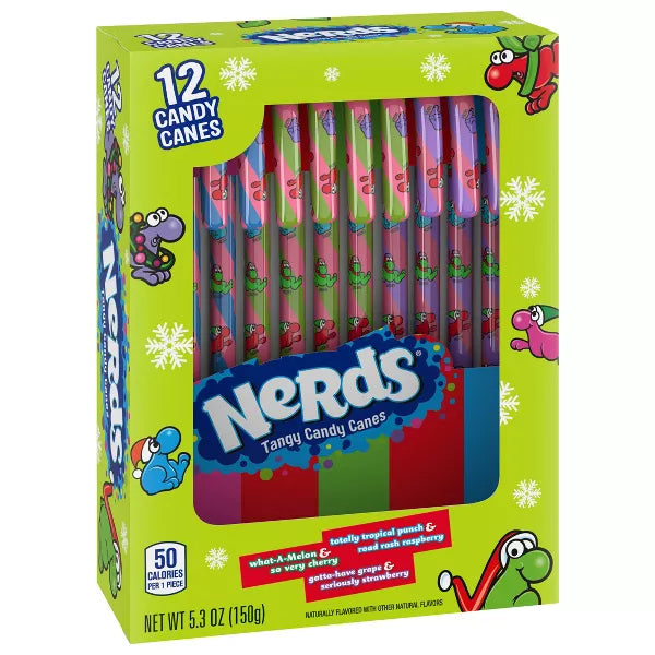 Nerds Candy Canes - 5.3oz/12ct - Limited Edition