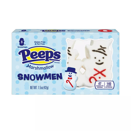 Peeps Christmas Snowman - 1.5oz/3ct