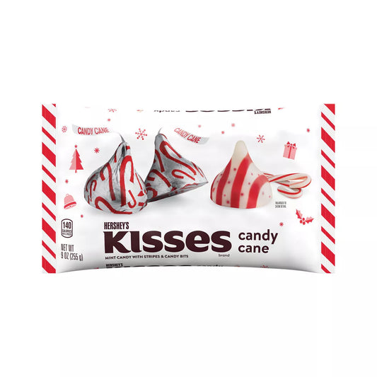 Hershey's Kisses Christmas Candy Cane Flavored Candy - 9oz