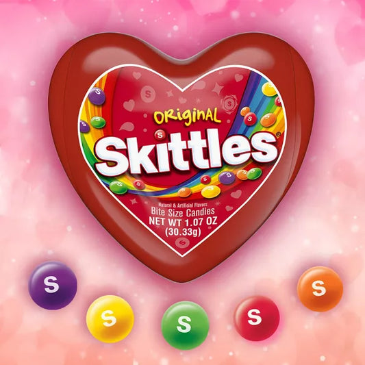 Skittles Valentine's Plastic Heart - 1.07oz