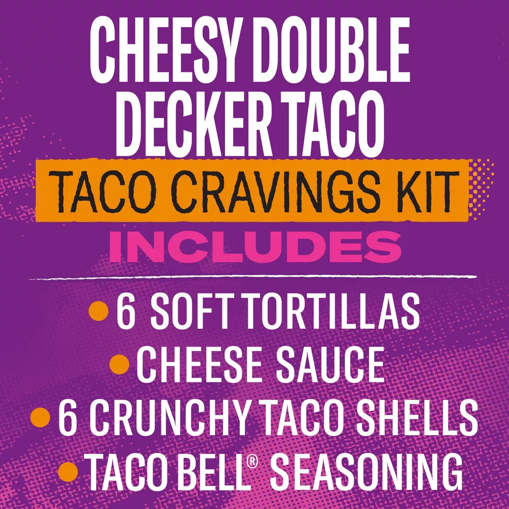 Taco Bell Cheesy Double Decker Taco Kit - 13.86oz