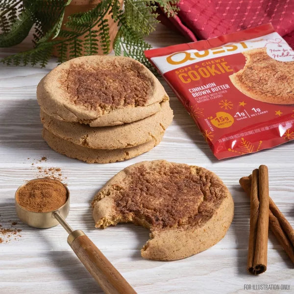 Quest Nutrition Cinnamon Brown Butter Cookie - Limited Edition - Christmas Holidays