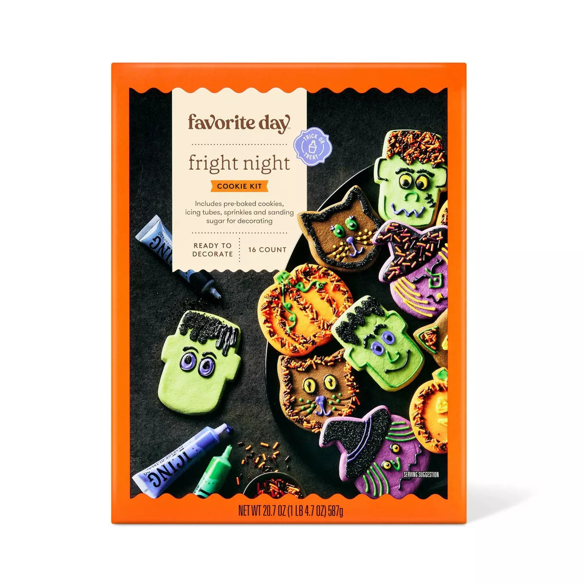 Halloween Favorites Fright Night Cookie Kit - 20.7oz/16ct - Favorite Day™