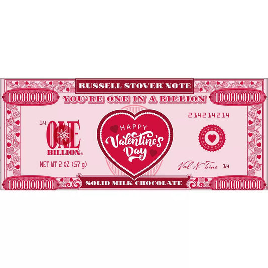Russell Stover Valentine's One In A Billion Bar - 2oz
