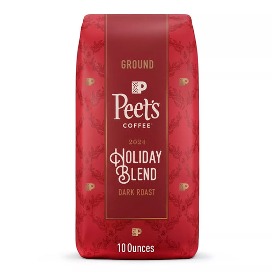 Peet's Dark Roast Holiday Blend Ground Coffee - 10oz