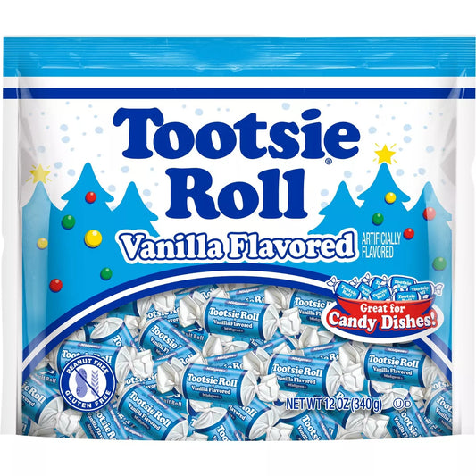 Tootsie Roll Christmas Vanilla Midgees - 12oz/50ct