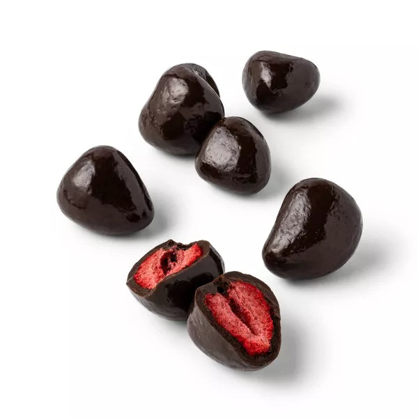 Valentine's Chocolate Coated Freeze Dried Strawberries - 3.5oz - Favorite Day™