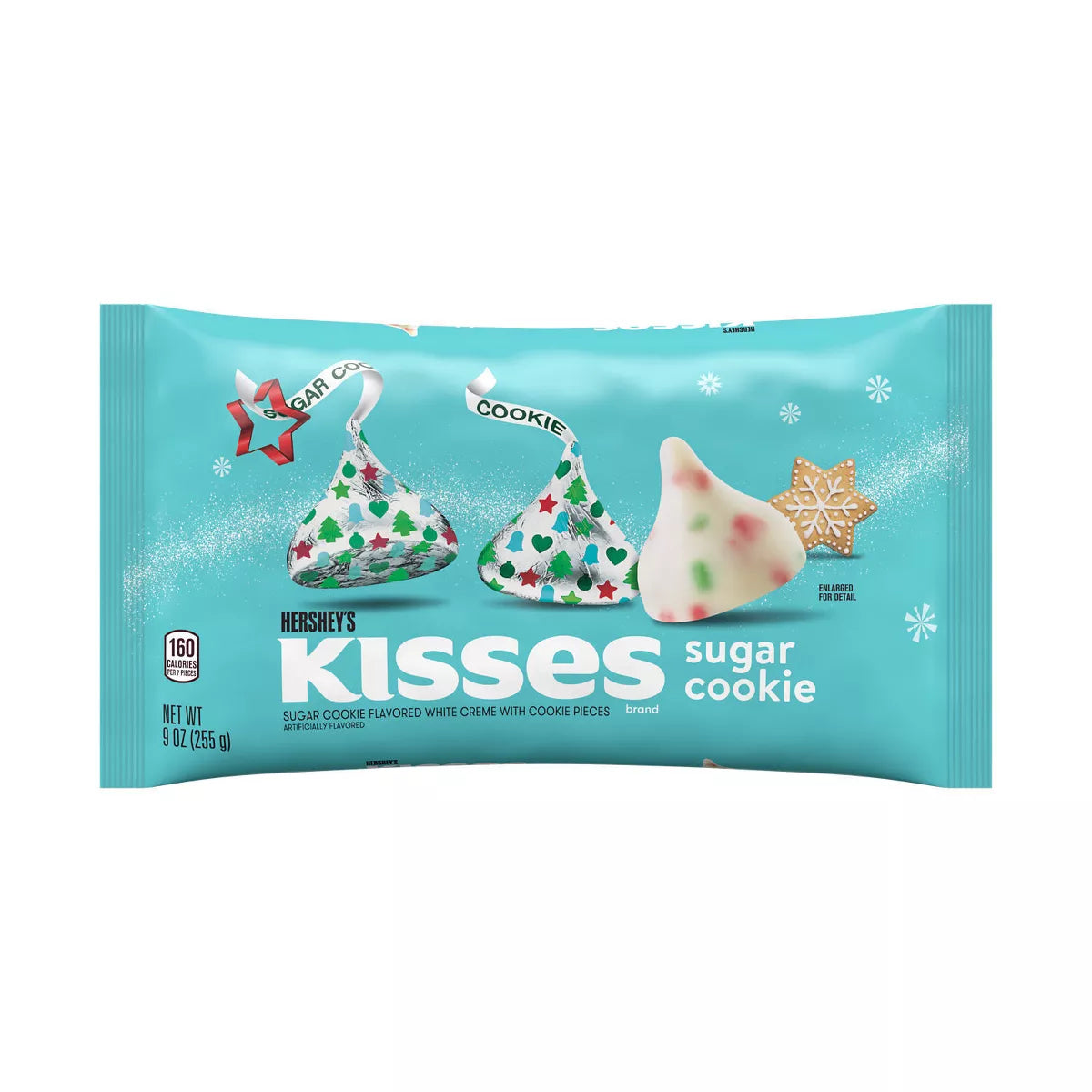 Hershey's Kisses Christmas Sugar Cookie Flavored White Crème Candy - 9oz